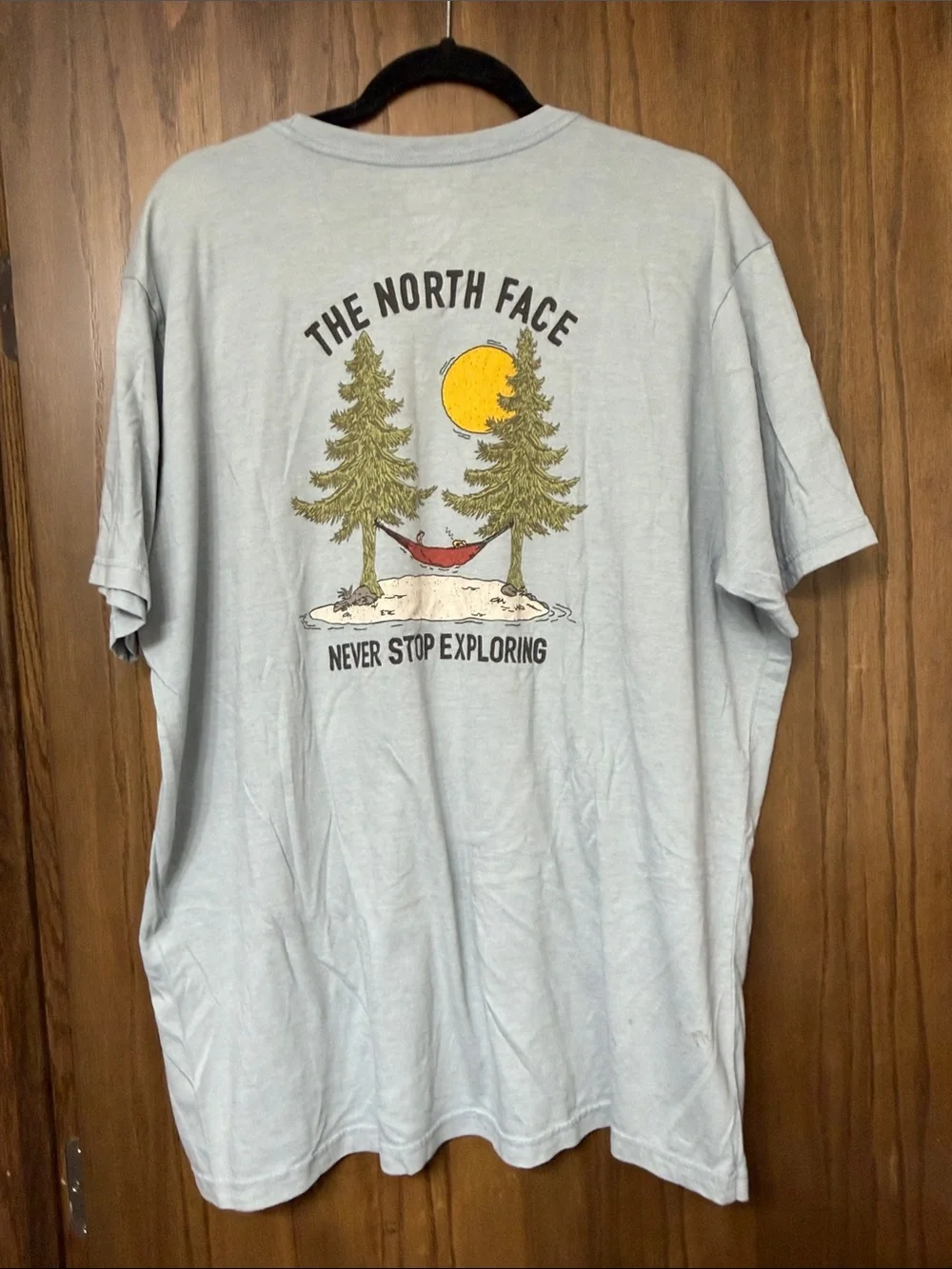 The North Face Light Gray Short Sleeve Logo Tee